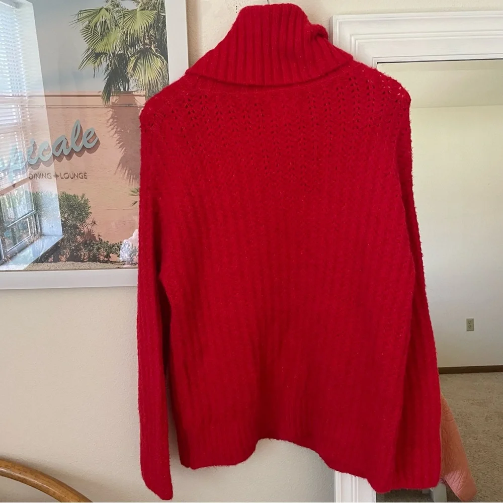 Anthropologie Maeve Cowl Neck Fuzzy Sweater